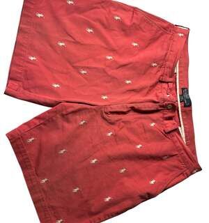 Polo Ralph Lauren Red All Over Embroidered Pony Tyler Shorts Size 40